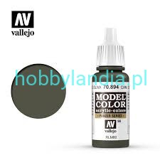 Vallejo Model Color Acrylfarbe 70894 Cam.Olive Green – 17 Ml, Hochpigmentiert & Wasserbasiert Für Modellbau