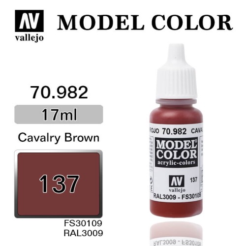 Model Color 70.982 Oxide Red - Cavalry Brown