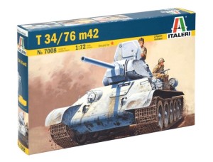 Czołg radziecki T-34-76 M42 1:72, Italeri 7008