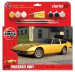Maserati Indy 1:32 z klejem, farbami i pędzlem, Airfix 55309
