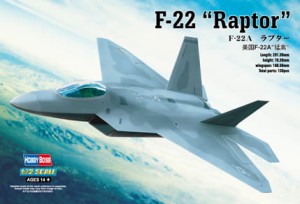 Myśliwiec F-22A Raptor 1:72, Hobby Boss 80210
