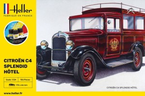 Citroen C4 "Splendid Hotel" 1:24 z klejem, farbami i pędzlem, Heller 56713, NA ZAMÓWIENIE