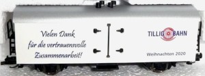 Wagon towarowy chłodnia TT-1:120 "Weihnachten 2020", Tillig 502135