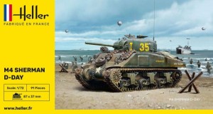 Czołg M4 Sherman "D-Day" 1:72, Heller 79892