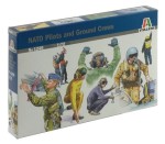 Piloci i obsługa naziemna NATO 1:72, 48 figurek niemalowanych, Italeri 1246
