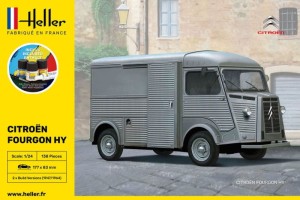 Citroen Fourgon H 1:24 z klejem, farbami i pędzlem, Heller 56768