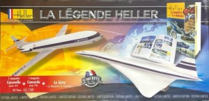 Samoloty Caravelle i Concorde 1:100 z klejem, farbami i pędzlem, Heller 52324, NA ZAMÓWIENIE
