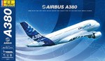 Samolot Airbus A380 1:125 z klejem, farbami i pędzlem, Heller 52904