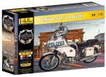 Motocykl BMW R 60/5 Polizei 1:8 z klejem, farbami i pędzlem, Heller 52993, NA ZAMÓWIENIE