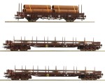 Wagony towarowe platformy H0-1:87 ÖBB ep. V, Roco 76053