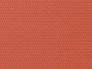 Dachówka czerwona H0-TT płyta dekoracyjna, Auhagen 52216, 2 szt., NA ZAMÓWIENIE