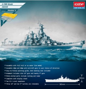 USS Missouri (BB-63) 1:700 Modeler's Edition, Academy 14223, NA ZAMÓWIENIE