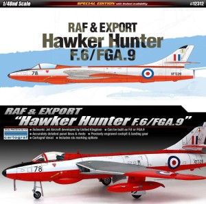 Hawker Hunter F.6/FGA.9 1:48 RAF & Export, Academy 12312, NA ZAMÓWIENIE