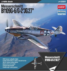 Messerschmitt Bf 109 G-6/G-2 JG 27 1:48, Academy 12321