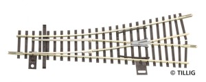 Rozjazd EW1 lewy 15 st TT-1:120, Tillig 83324 (za Tillig 83322), NA ZAMÓWIENIE