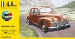 Peugeot 203 1:43 z klejem, farbami i pędzlem, Heller 56160
