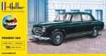 Peugeot 403 1:43 z klejem, farbami i pędzlem, Heller 56161