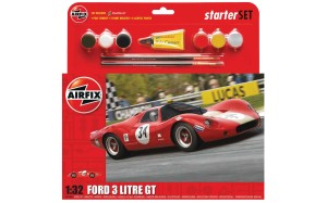Ford 3 Litre GT 1:32 z klejem, farbami i pędzlem, Airfix 55308
