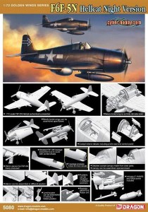 F6F-5N Hellcat 1:72 Night Version, Dragon 5080, NA ZAMÓWIENIE