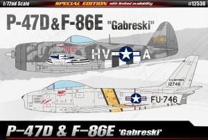 P-47D & F-86E "Gabreski" 1:72, Academy 12530