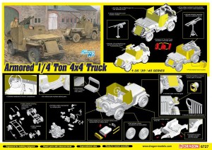 Willys MB Jeep 1:35 z uzbrojeniem, Dragon 6727