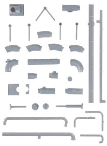 Zestaw rur przemysłowych H0-1:87, Faller 180331, NA ZAMÓWIENIE