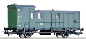 Wagon bagażowy ex Pw Sachs 07 H0-1:87 DR ep. III, Tillig 76576