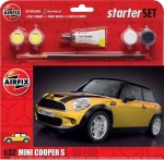 Mini Cooper S 1:32 z klejem, farbami i pędzlem, Airfix 55310