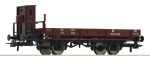 Wagon towarowy niskoburtowy typ X H0-1:87 DR ep. III, Roco 76305