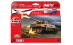 Czołg ciężki Tiger I 1:72 z klejem, farbami i pędzlem, Airfix 55004
