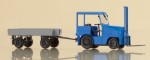 Ciągnik przemysłowy z przyczepą H0-1:87, Auhagen 41636, NA ZAMÓWIENIE
