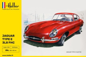 Jaguar Type E 3L8 FHC 1:24, Heller 80709