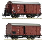Zestaw 2 wagonów towarowych Gr H0-1:87 DR ep. III, Roco 76012