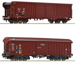 Zestaw 2 wagonów towarowych H0-1:87 DB/SBB ep. IV-V, Roco 76020
