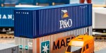 Kontener P&O 40-stopowy H0-1:87, Faller 180843, NA ZAMÓWIENIE