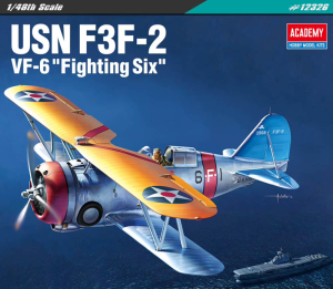 Myśliwiec USN F3F-2 VF-6 "Fighting Six" US Navy 1:48, Academy 12326, NA ZAMÓWIENIE