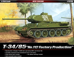 T-34/85 Factory No. 112 Production 1:35, Academy 13290