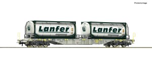 Wagon platforma typu Sgnss z Bulk kontenerami Lanfer H0-1:87 AAE ep. VI, Roco 77342