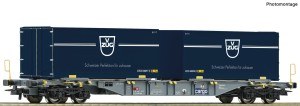 Wagon platforma typu Sgnss z naczepami VZUG-Design H0-1:87 SBB ep. VI, Roco 77343
