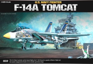 Myśliwiec U.S. Navy Fighter F-14A Tomcat w skali 1:48, Academy 12253