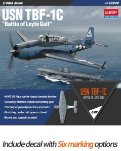 USN TBF-1C Battle of Leyte Gulf  1:48, Academy 12340, NA ZAMÓWIENIE