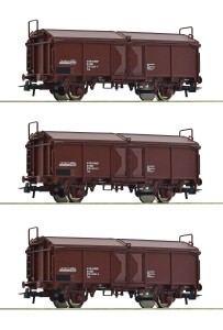 Zestaw 3 wagonow z przesuwnym dachem H0-1:87 ÖBB ep. IV-V, Roco 66178, NA ZAMÓWIENIE