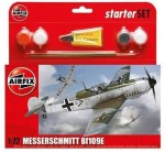 Starter Set - Messerschmitt Bf109E-3 1:72 z klejem, farbami i pędzlem, Airfix 55106