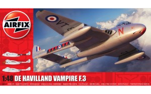 De Havilland Vampire F.3 w 1:48, Airfix 06107, NA ZAMÓWIENIE