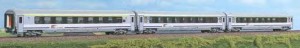 Zestaw 3 wagonów 4-osiowych osobowych Express InterCity EIC Lech PKP ep. VI H0-1:87, ACME 55262, NA ZAMÓWIENIE
