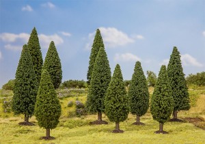 Jodły H0-1:87, Faller 181527, 9-12 cm, 10 szt.