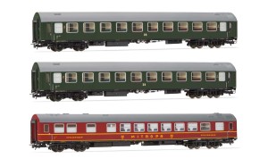 Zestaw 3 wagonów pasażerskich w H0-1:87 DR ep. III, Rivarossi HRS4328, NA ZAMÓWIENIE