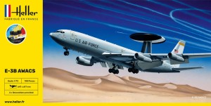 Starter Set - Boeing E-3B Awacs w 1:72 z klejem, farbami i pędzlem, Heller 56308, NA ZAMÓWIENIE
