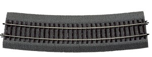 Tor łukowy R9 R 826,4 mm H0-1:87 na nasypie, Roco 42527