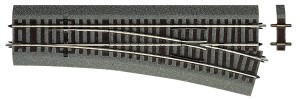 Rozjazd prosty prawy WR15 R 873,5 mm na nasypie H0-1:87, Roco 42533